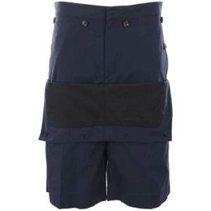 Bottega Veneta, Korte broeken, Heren, Blauw, M, Katoen, Oversized Blauwe Katoenen Shorts