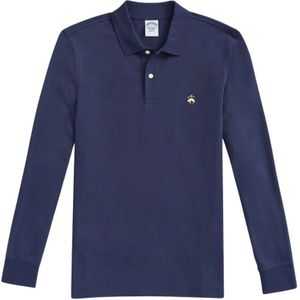 Brooks Brothers, Tops, Heren, Blauw, XS, Katoen, Polo shirt van stretchkatoen in marineblauw