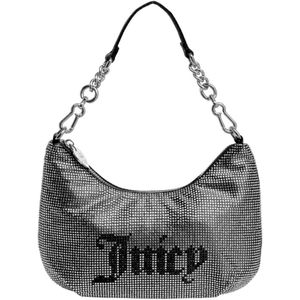 Juicy Couture, Tassen, Dames, Zwart, ONE Size, Polyester, Hazel Small Hobo bag