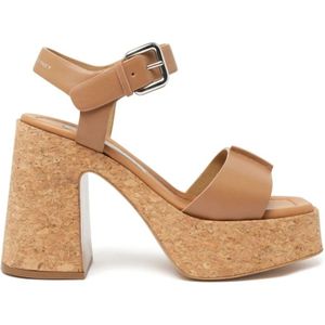 Stella McCartney, Bruine Sandalen voor Vrouwen Bruin, Dames, Maat:38 EU