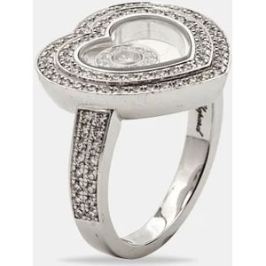 Chopard Pre-owned, Pre-owned, Dames, Wit, ONE Size, Tweed, Pre-owned White Gold rings