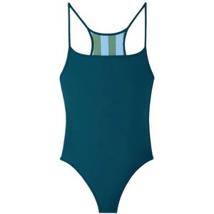 Sunnei, Badkleding, Dames, Groen, S, One-Piece Reversible Swimsuit