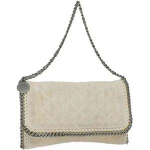 Stella McCartney Pre-owned, Pre-owned, Dames, Wit, ONE Size, Polyester, Pre-owned Polyester shoulder-bags