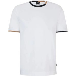 Hugo Boss, Stijlvolle T-shirts voor mannen en vrouwen Wit, Heren, Maat:XL