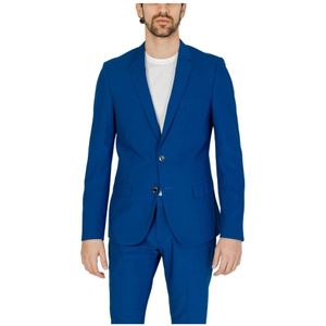 Antony Morato, Blauwe Knopen Blazer met Lange Mouwen Blauw, Heren, Maat:XL