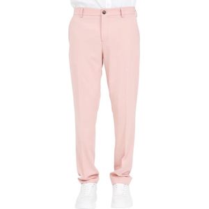 Selected Homme, Elegante herenbroek met zakken en knopen Roze, Heren, Maat:S