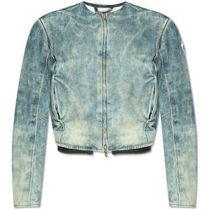 Diesel, De-Calur-Fse denim jack Blauw, Dames, Maat:S