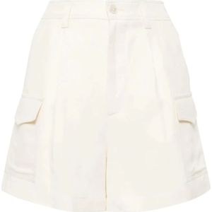 Woolrich, Korte broeken, Dames, Wit, W28, Witte Shorts voor Vrouwen Ss 24