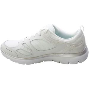 Skechers, Schoenen, Dames, Wit, 41 EU, Summits Suited Silver Sneakers