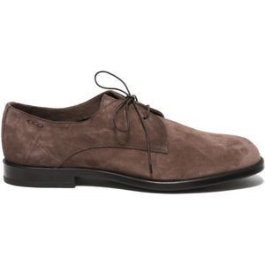 Alexander Hotto, Schoenen, Heren, Bruin, 41 1/2 EU, Suède, Suede Derby Schoen Memory Foam Comfort