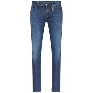 Alberto, Jeans, Heren, Blauw, W36 L32, Katoen, Slim-fit Jeans