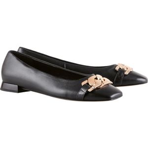 Högl, Schoenen, Dames, Zwart, 37 EU, Zwarte Veterschoen Ballerina`s