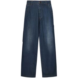 Maison Margiela, Jeans, Heren, Blauw, W32, Katoen, Loose-fit Jeans