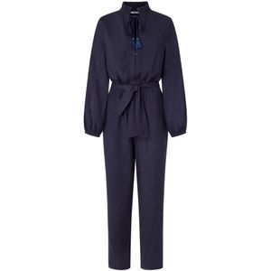 Pepe Jeans, Jumpsuits & Playsuits, Dames, Blauw, S, Blauwe Jurken Jumpsuit Set Viscose