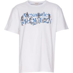 Alexander McQueen, Tops, Heren, Wit, M, T-Shirts