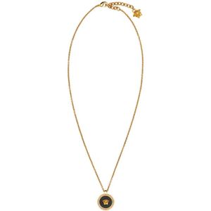 Versace, Gouden metalen ketting - Verstelbare lengte Geel, Heren, Maat:ONE Size