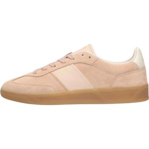 Hugo Boss, Schoenen, Dames, Roze, 41 EU, Leer, Lage Brenda Tenn sneakers in trendy lichtroze