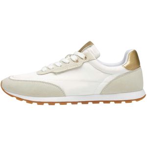 Candice Cooper, Schoenen, Dames, Wit, 37 EU, Suède, Suede and technical fabric sneakers Plume.