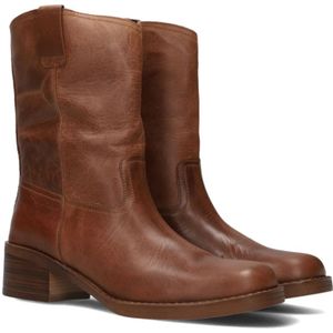 Inuovo, Schoenen, Dames, Bruin, 39 EU, Leer, Cognac Hoge Laarzen Stijlvol Herfst