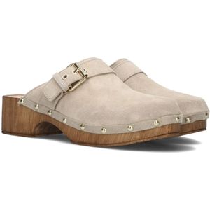 Notre-v, Schoenen, Dames, Beige, 39 EU, Suède, Dames Clogs 7743