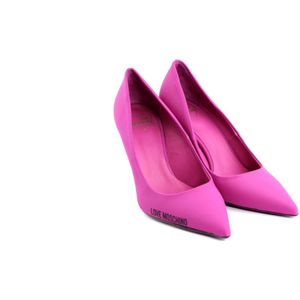 Love Moschino, Schoenen, Dames, Roze, 36 EU, Fuchsia Stof Decollete