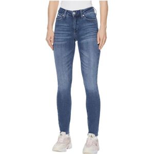 Calvin Klein, Jeans, Dames, Blauw, W30, Denim, Urban Iconic Blauw Denim Jeans