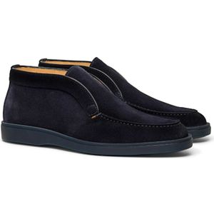 Santoni, Schoenen, Heren, Blauw, 40 EU, Suède, Blauwe Suède Desert Boots