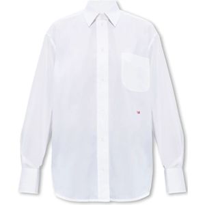 Victoria Beckham, Shirt van biologisch katoen Wit, Dames, Maat:2XS