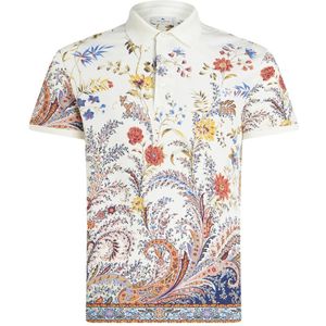 Etro, Tops, Heren, Veelkleurig, XL, Katoen, Bloemen Paisley Print Polo Shirt