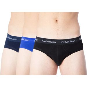 Calvin Klein, Heren 3-pack lage heupslips Blauw, Heren, Maat:M