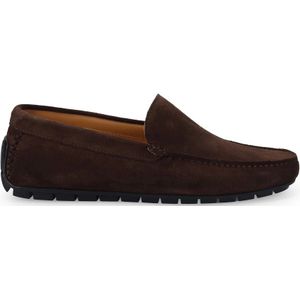 Sangiorgio, Schoenen, Heren, Bruin, 43 EU, Leer, Donkerbruine Mocassins Stijlvol Comfort