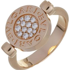 Bvlgari Vintage, Pre-owned, Dames, Roze, ONE Size, Tweed, Pre-owned Rose Gold rings