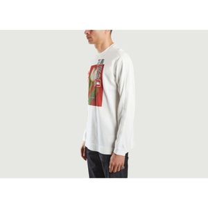 Kenzo, Sweatshirts & Hoodies, Heren, Wit, XL, Katoen, Urban Artistiek Grafisch Sweatshirt