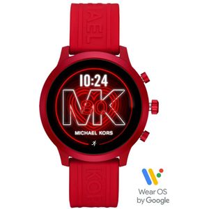 Michael Kors, Horloge Rood, unisex, Maat:ONE Size