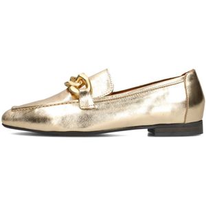 Notre-v, Schoenen, Dames, Geel, 42 EU, Gouden Loafers met Elegante Details