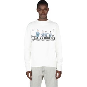 Human Made, Beatles Grafische Sweatshirt Wit, Heren, Maat:S