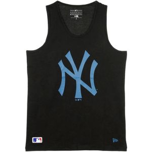 New Era, Tops, Heren, Zwart, S, MLB Team Logo Tank Top Zwart