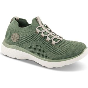 Rieker, Groene Sneakers met Comfort en Flexibiliteit Groen, Dames, Maat:40 EU