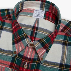 Brooks Brothers, Overhemden, Heren, Rood, S, Katoen, Regent Regular-fit Sport Shirt