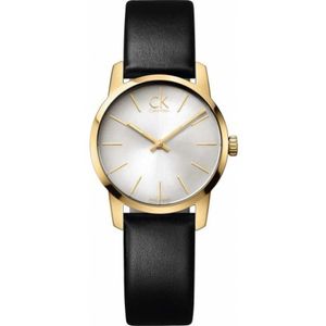 Calvin Klein, City Quartz Horloge - K2G23520 Zwart, Dames, Maat:ONE Size