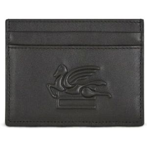 Etro, Wallets & Cardholders Zwart, Heren, Maat:ONE Size