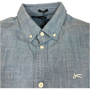 Denham, Overhemden, Heren, Blauw, M, Chambray Blue Light Overhemd