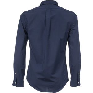 Polo Ralph Lauren, Overhemden, Heren, Blauw, S, Katoen, Slim-Fit Katoenen Overhemd met Button-Down Kraag