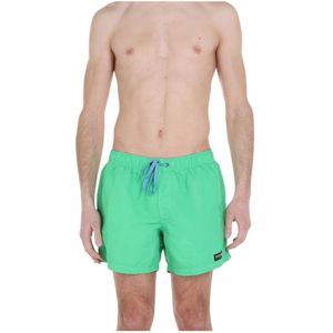 Sundek, Badkleding, Heren, Groen, L, Polyester, Regenboog boxer zwembroek