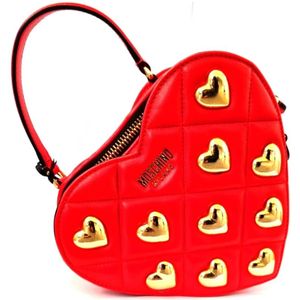 Moschino, Stijlvolle Leren Tas Rood, Dames, Maat:ONE Size