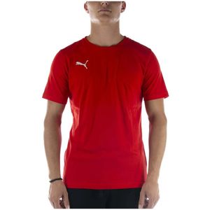 Puma, Tops, Heren, Rood, S, Katoen, Teamgoal 23 Casuals T-Shirt Rood T-Shirt