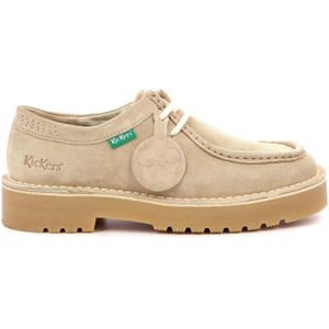 Kickers, Laced Schoenen Beige, Dames, Maat:42 EU