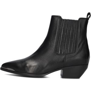 Notre-v, Schoenen, Dames, Zwart, 40 EU, Leer, Dames Enkellaarsjes Ar 230