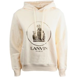 Lanvin, Sweatshirts & Hoodies, Dames, Beige, XS, Katoen, Sweatshirt