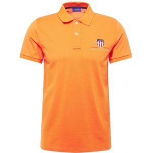 Gant, Tops, Heren, Oranje, S, Archief Shield Polo Shirt